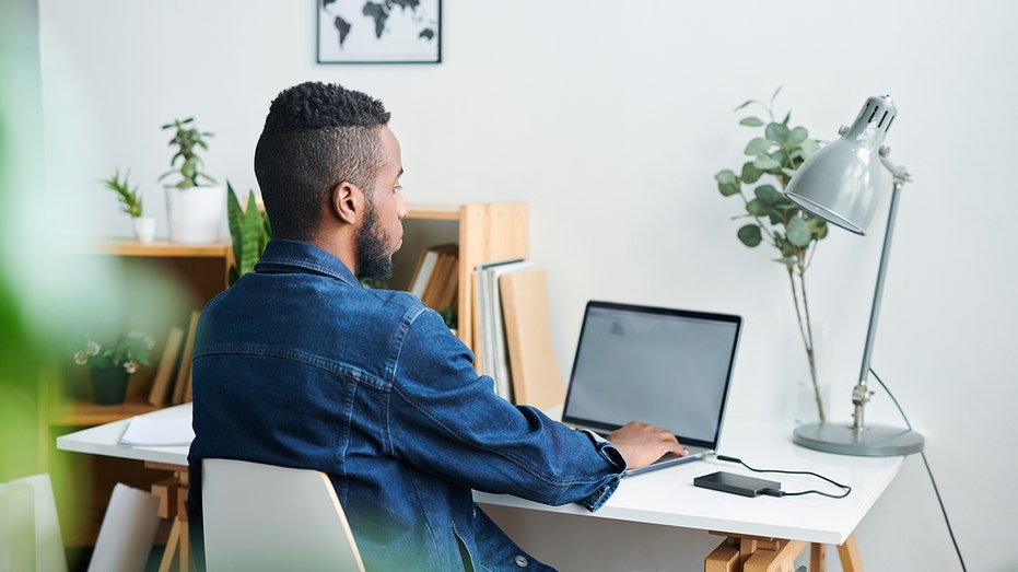 office worker at home