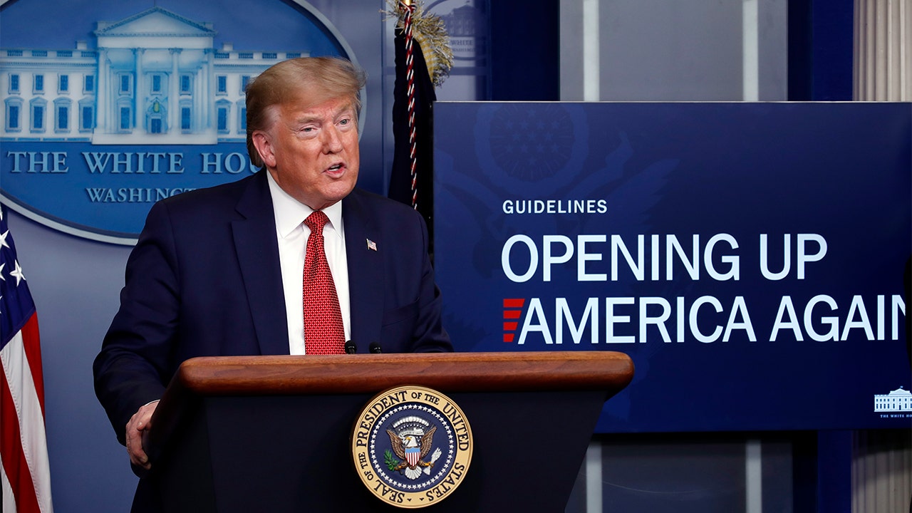 Trump unveils coronavirus 'opening up America again' plan | Fox Business
