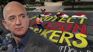 Road near Bezos home vandalized with 'PROTECT AMAZON WORKERS' graffiti