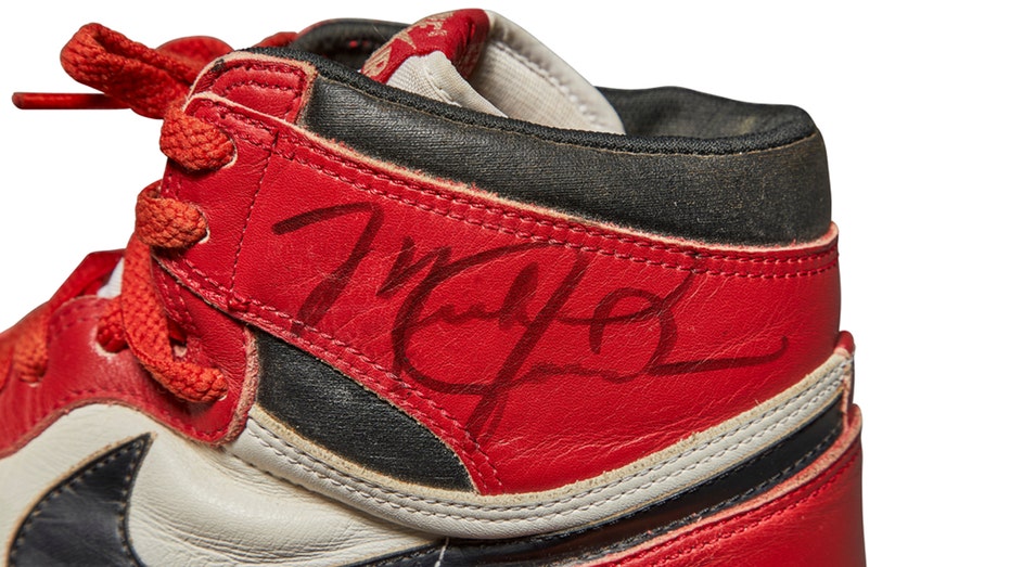 Michael Jordan's first Nike Air Jordans 
