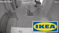 IKEA bookcase falling on toddlers: Caught on cam