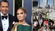 JLo, A-Rod join George Floyd Black Lives Matter march in Hollywood