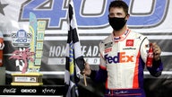 Denny Hamlin wins on a long day at  Homestead