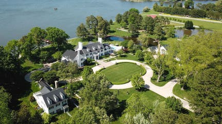 $15M Maryland home includes WWII Spitfire, stone church 'ruins'