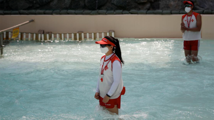 South Korea's waterparks open under new anti-virus measures