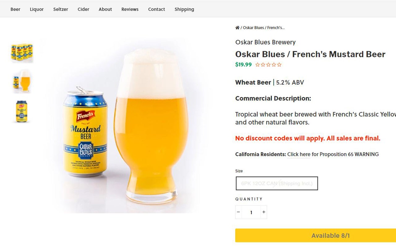 French's releasing Mustard Beer for National Mustard Day Fox Business