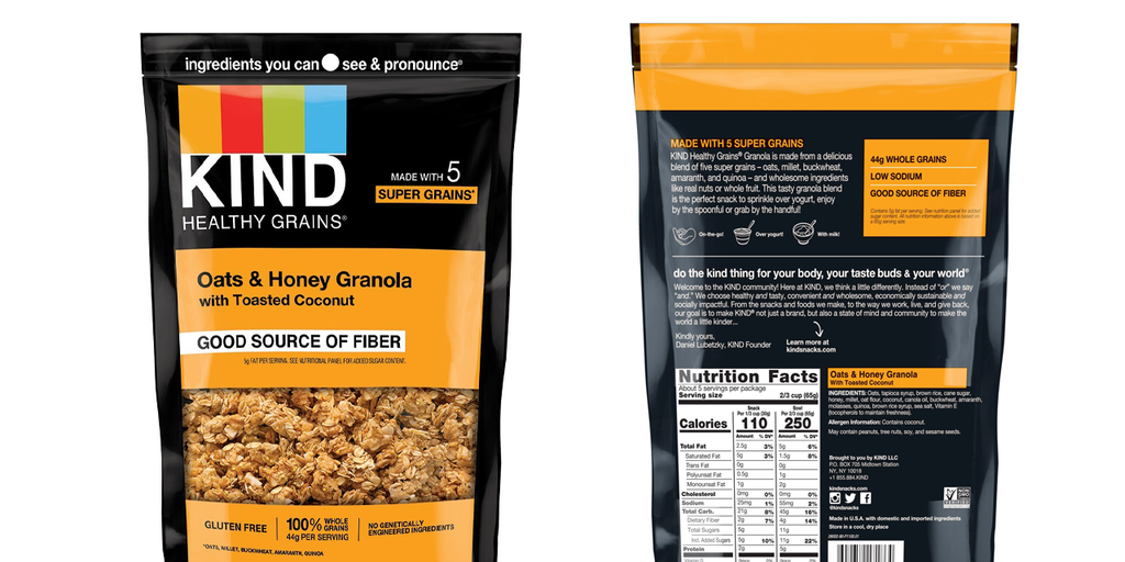 Kind Recalls Some Granola Due To
