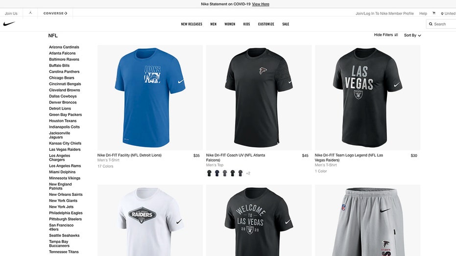 nike clothing website