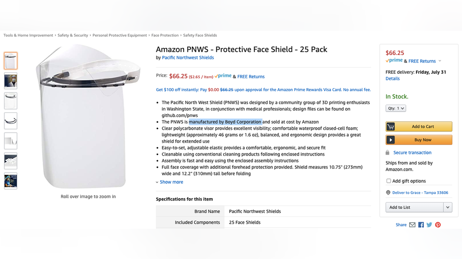 Coronavirus Face Shields Amazon