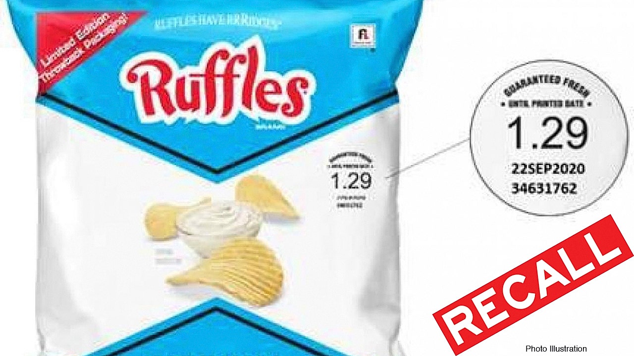 Frito Lay Recalls Some Ruffles Chip Bags Due To Undeclared Milk Ingredient Fox Business