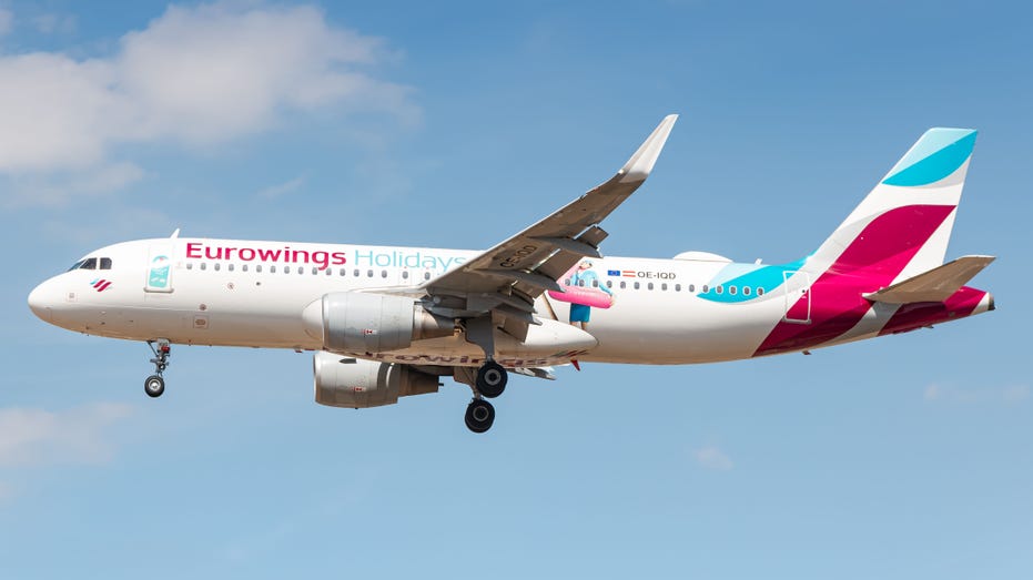 Eurowings Airbus A320 airplane at London Heathrow