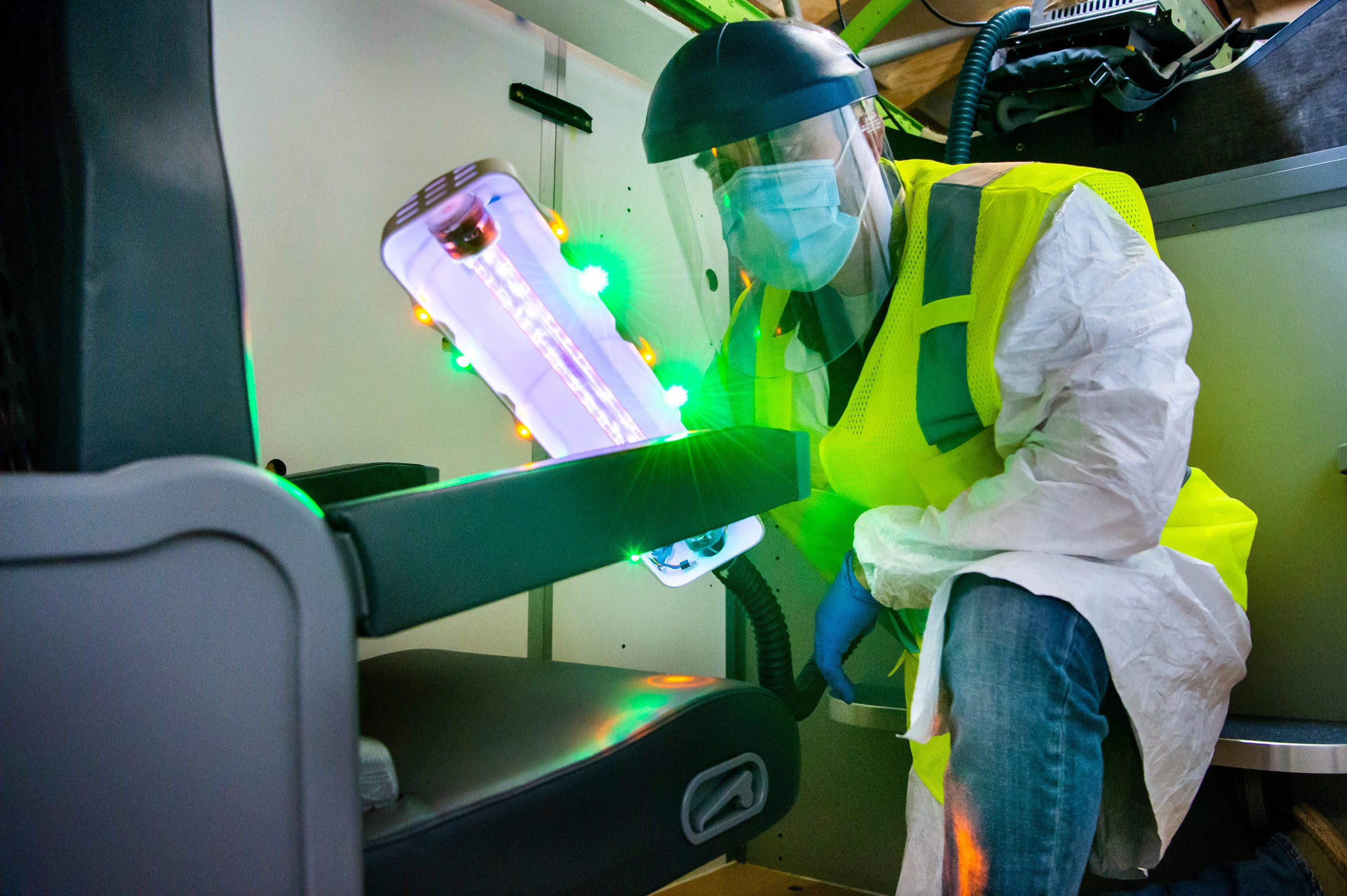 Boeing licenses ultraviolet wand to sanitize airplanes in coronavirus fight Boeing licenses ultraviolet wand to sanitize airplanes in coronavirus fight