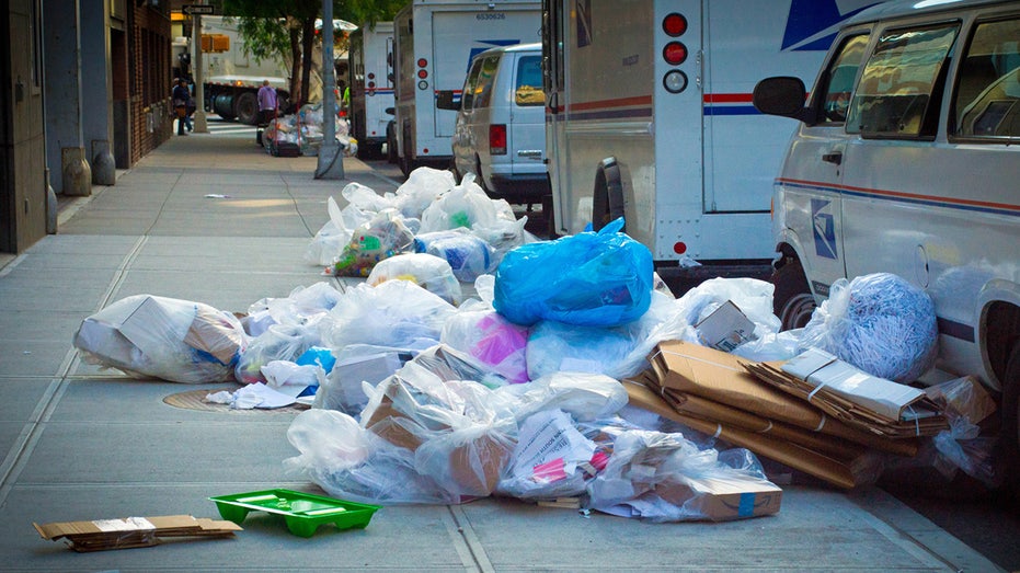 Trash piles up in city