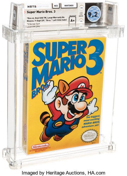 Game Super Mario Bros de 1986 é leiloado a R$ 3,7 milhões nos EUA, preço  recorde