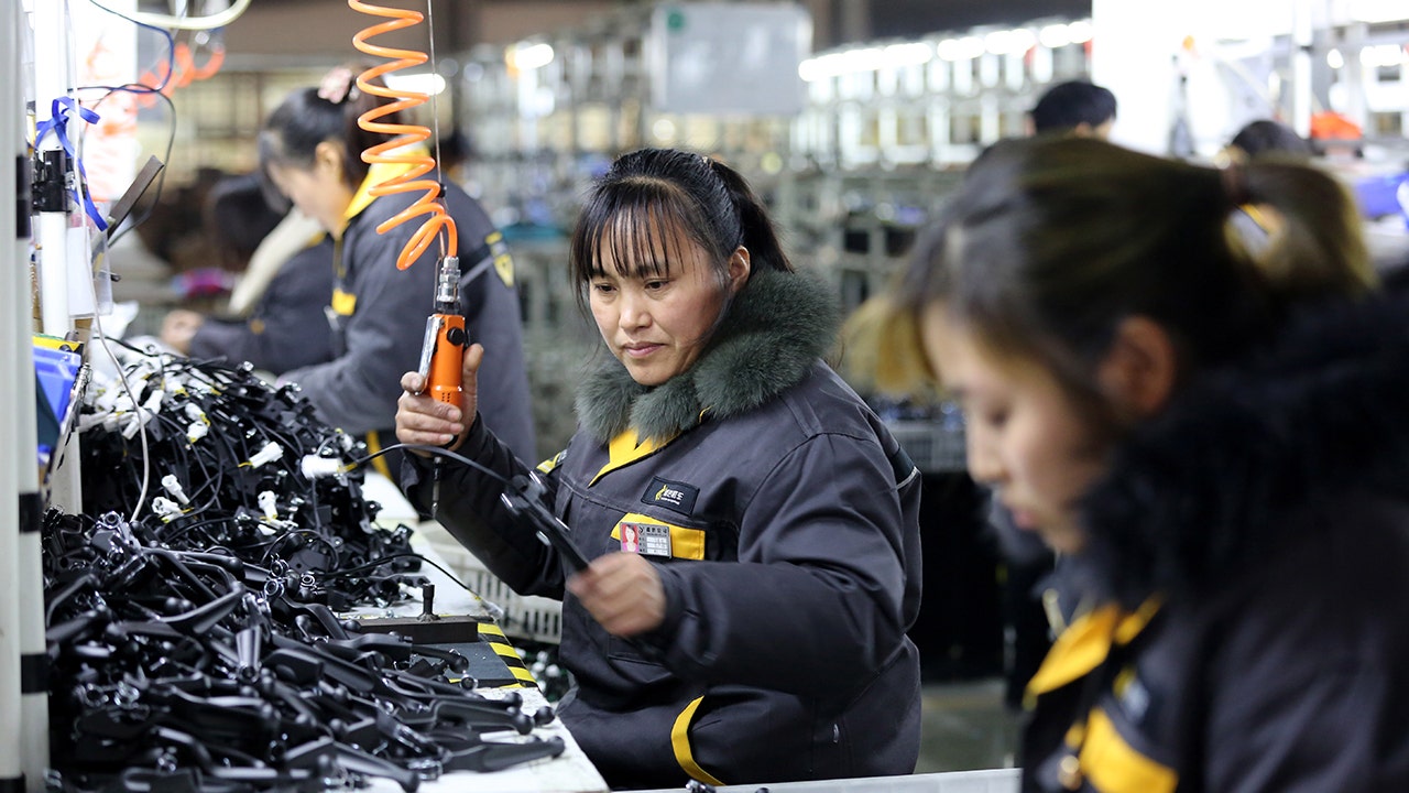 Factory prices in China fell last month at the slowest pace since February