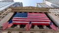 FILE - In this Monday, Sept. 21, 2020, file photo, a giant American Flag hangs on the New York Stock Exchange. U.S. stocks are climbing Monday, Nov. 2, 2020, kicking off a potentially turbulent stretch for markets, as Wall Street recovers some of its sharp sell-off from last week. (AP Photo/Mary Altaffer, File) - Fox News