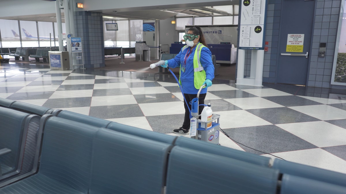 Clorox Total 360 System is a portable machine that can disinfect surfaces. (United Airlines)