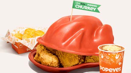Popeyes and Uber delivering Thanksgiving 'Churkey' special