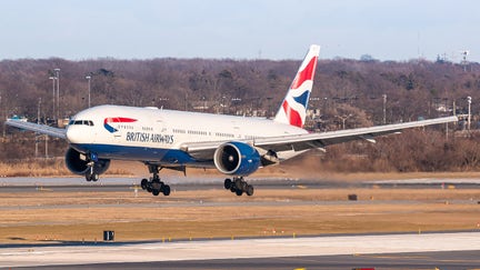 British Airways Boeing 777 Dreamliner airplane at New York John F. Kennedy airport (JFK) in the USA. Boeing is an aircraft manufacturer based in Seattle, Washington.