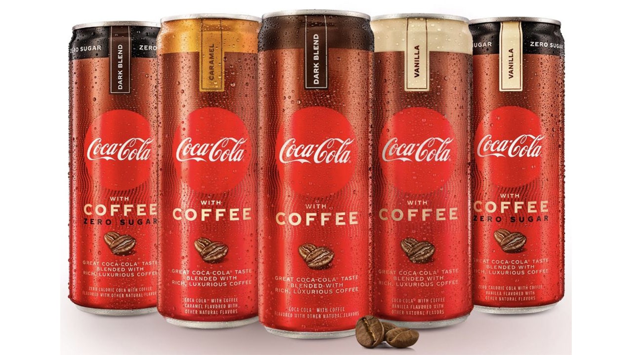 Coca-Cola with coffee is introduced nationwide with 2 options