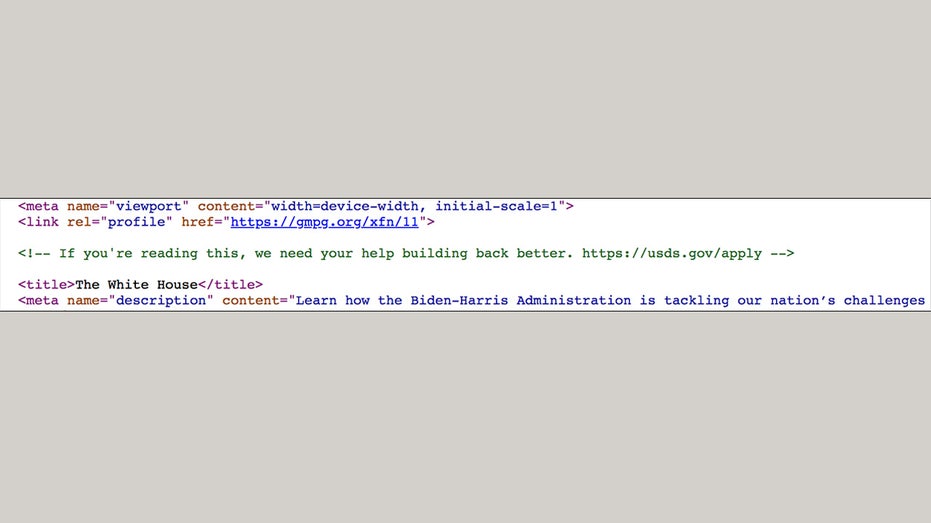 Biden White Household internet site hides secret invitation for coders