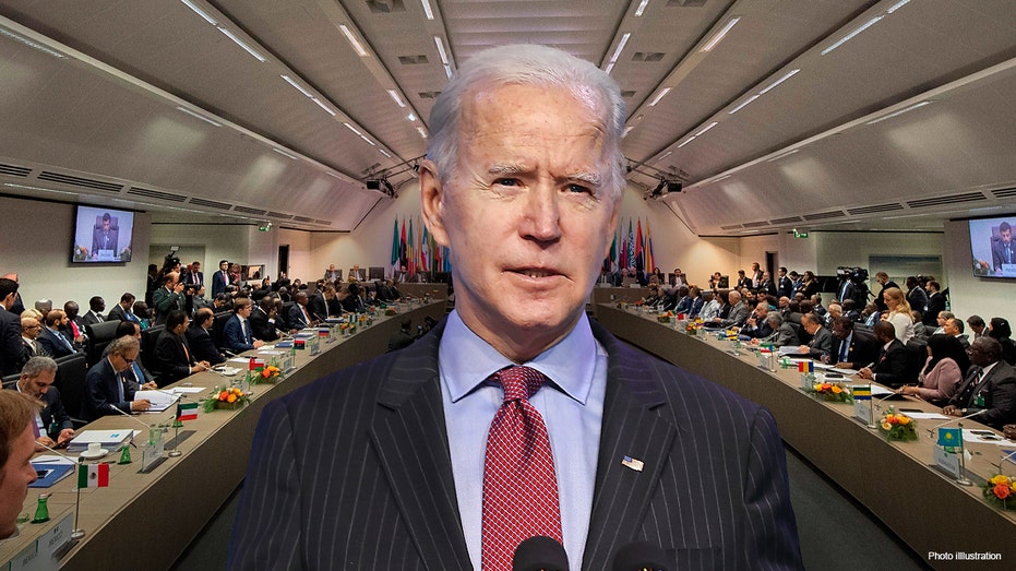 President Biden with OPEC photo illustration