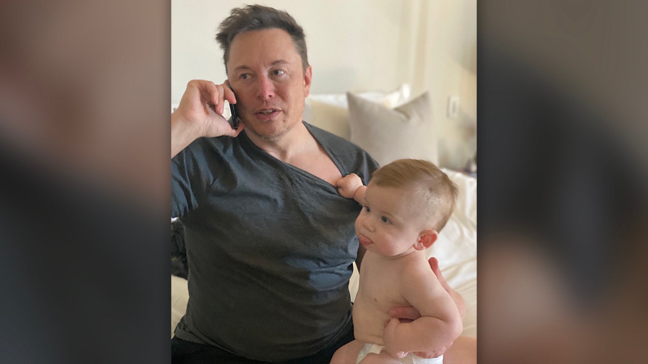 Elon Musk Posts Photo With Baby X Ae A Xii Fox Business