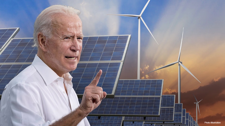 President Biden with renewable energies 