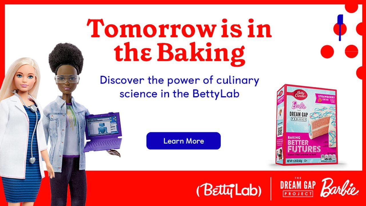 Betija Krokere, Bārbija, lai iedrošinātu meitenes, uzsāk zinātniski pamatotu cepšanas laboratoriju
