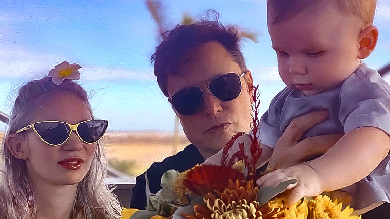 Elon Musk shares family photo with Grimes and baby X AE A-XII: ‘Starbase, Texas’