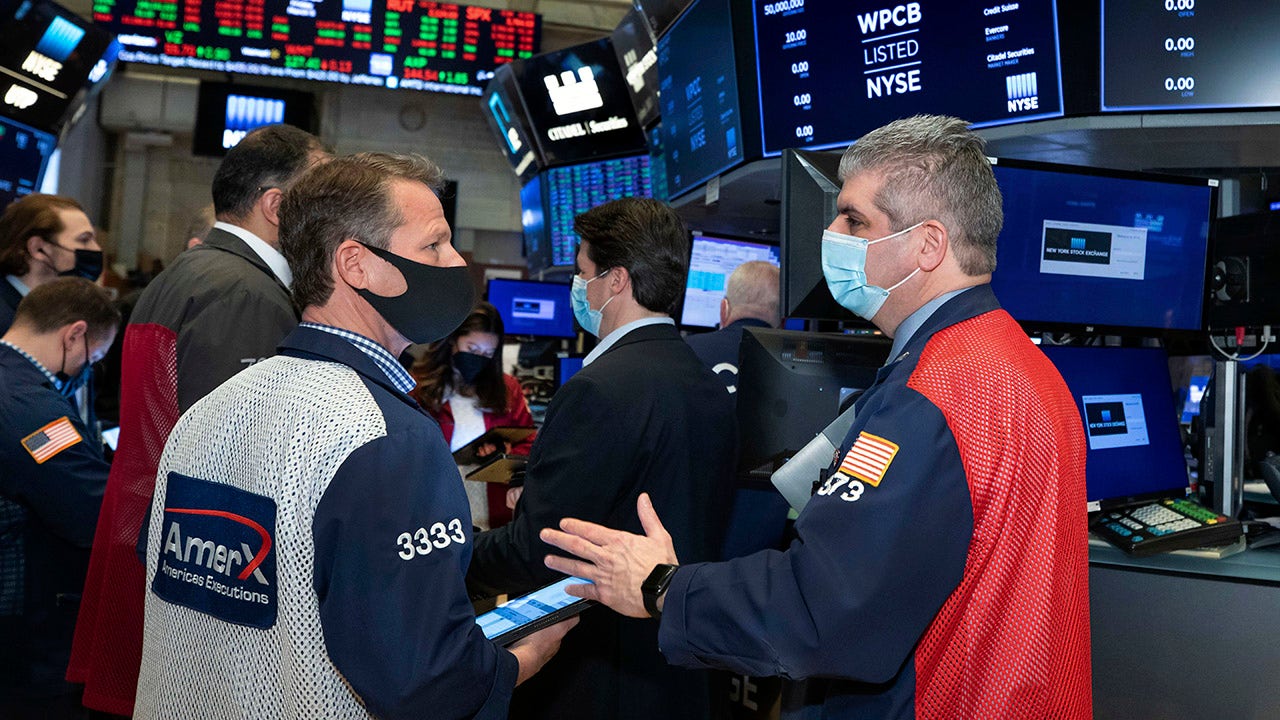 US markets decline one day after new records are set