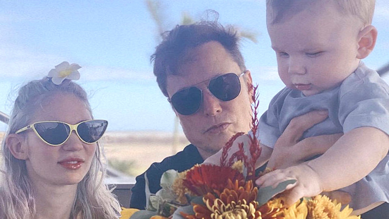 Elon Musk shares a family photo with Grimes and baby X AE A-XII: ‘Starbase, Texas’
