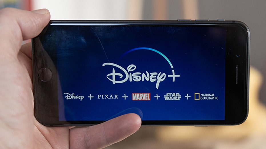 Disney  logo on a smartphone screen