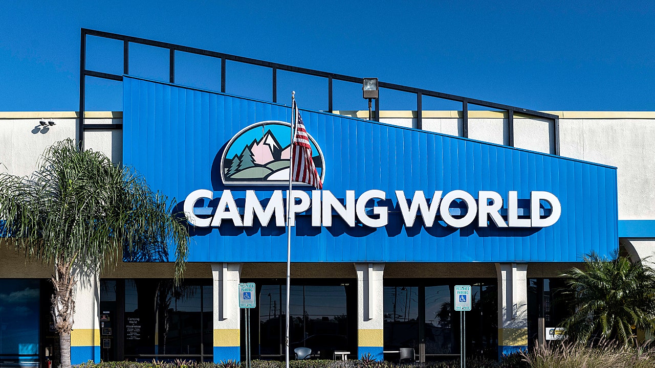 RV retailer Camping World defies California county order to take down giant American flag