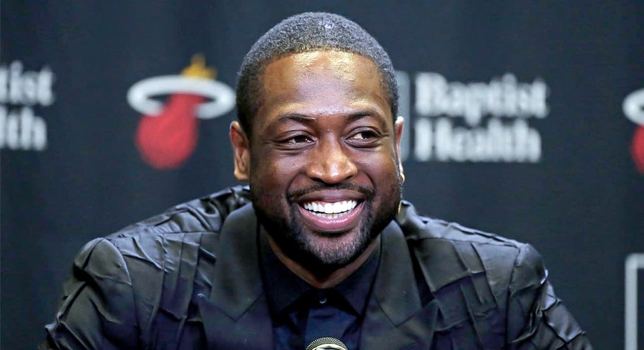 Dwayne Wade at Miami Heat conference