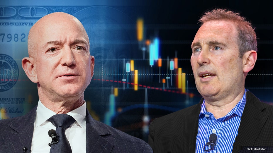 Amazon founder Jeff Bezos, CEO Andy Jaffy