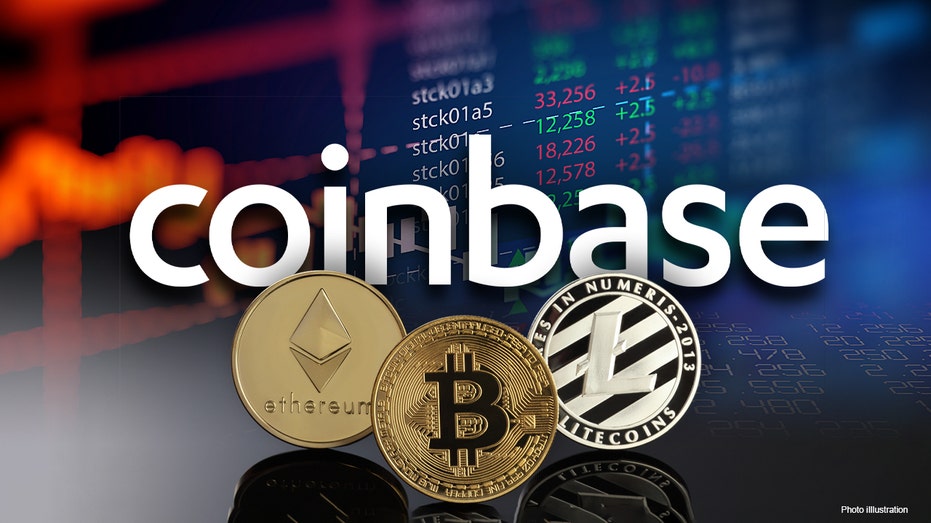 Coinbase logo displayed