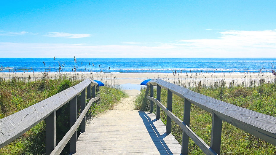 Isle of Palms South Carolina beach walkway