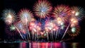Beautiful colorful firework display over sea on celebration night. Firework festival showing on independence day or happy new year. - Fox News