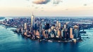 Aerial Views of Manhattan Island, New York &amp;#8211; Cities under COVID-19 Series