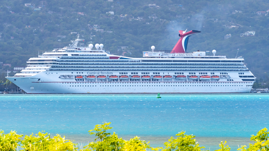 Carnival Freedom docked in Jamaica 