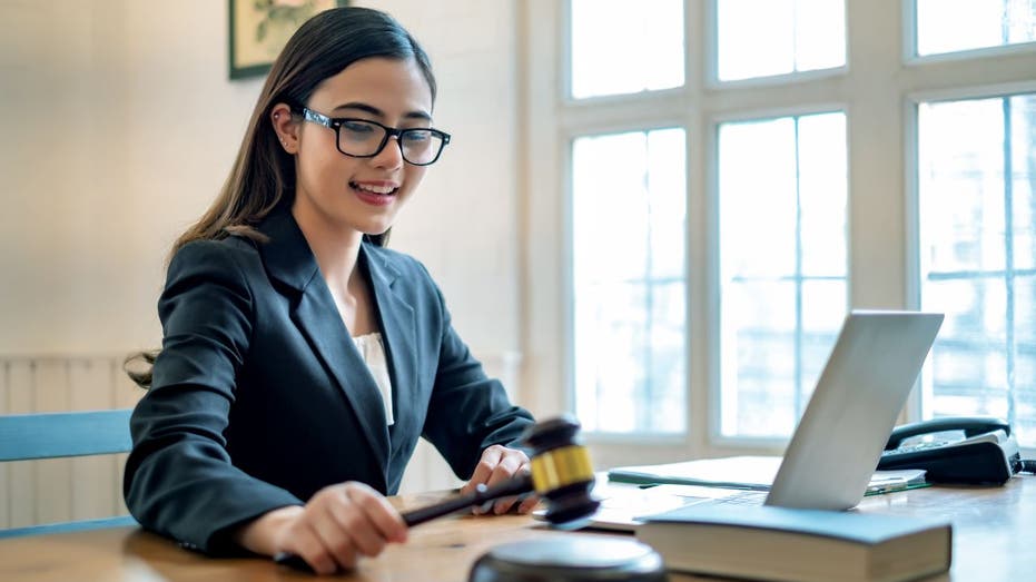 woman working in office