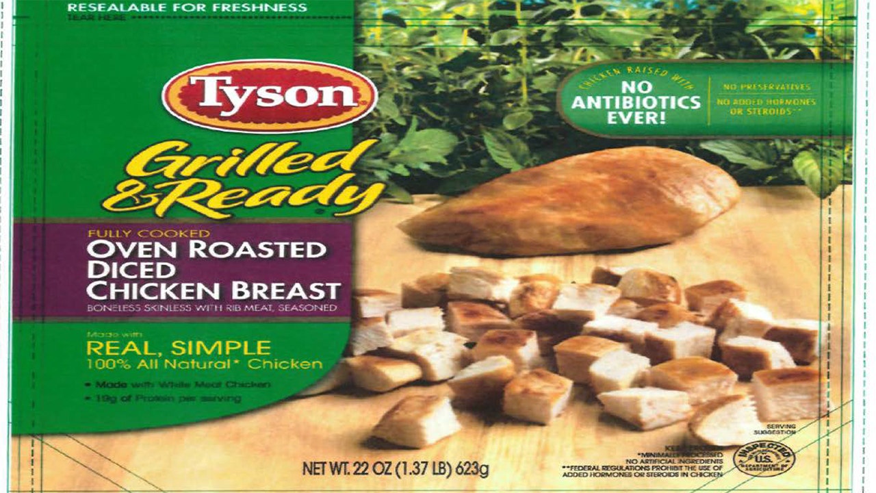 Tyson retira productos de pollo listos para comer debido a una posible contaminación por Listeria