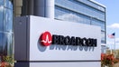 The Broadcom Limited company logo is shown outside one of their office complexes in Irvine, California, U.S., March 4, 2021.  REUTERS/Mike Blake