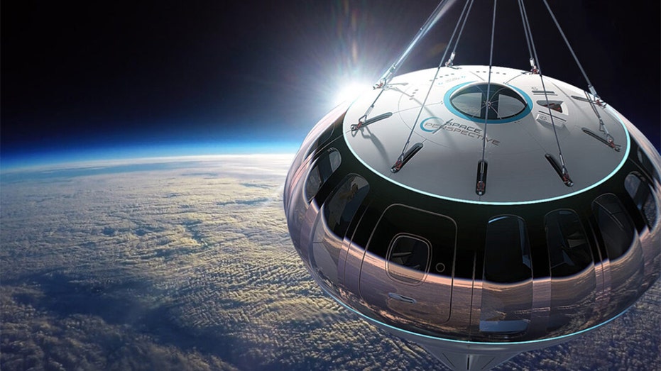 The six-hour journey is in a pressurized capsule propelled by a spaceballoon.