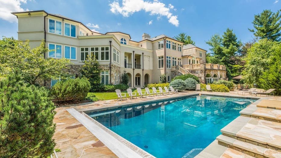 Pool behind Mike Tyson's former Marland home