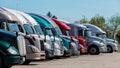 Group of trucks parked at truck stop, American transport concept, Missouri, United States. - Fox News