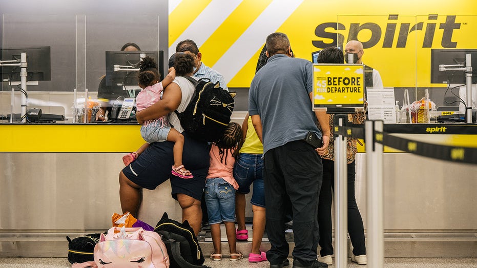 Spirit Airlines counter