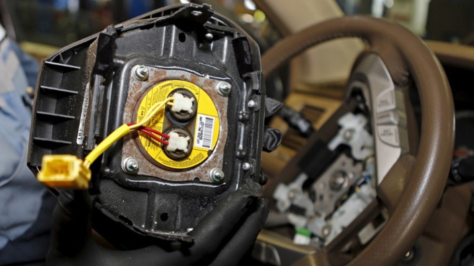 A recalled Takata airbag inflator