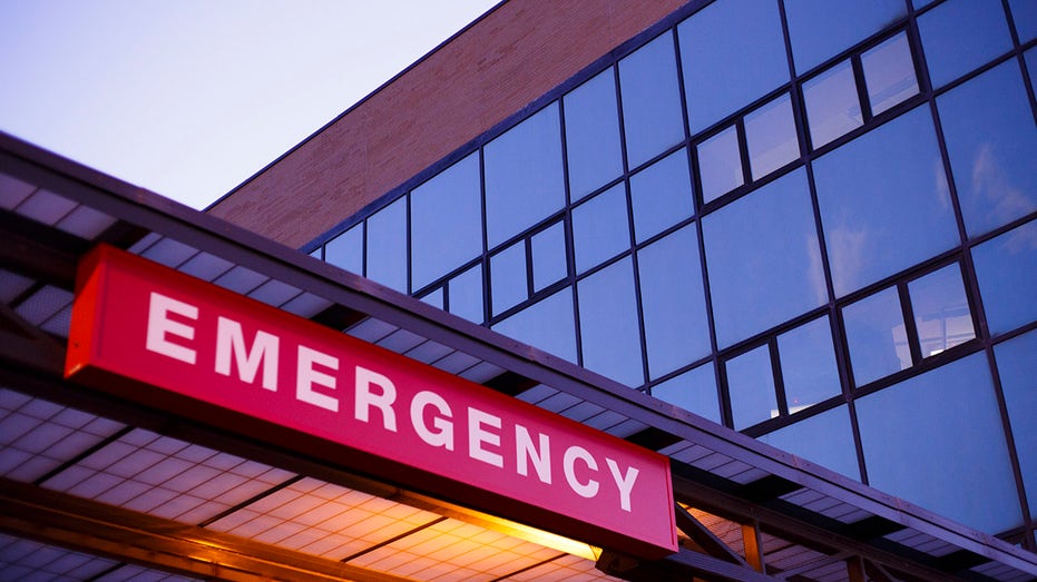 An emergency department sign